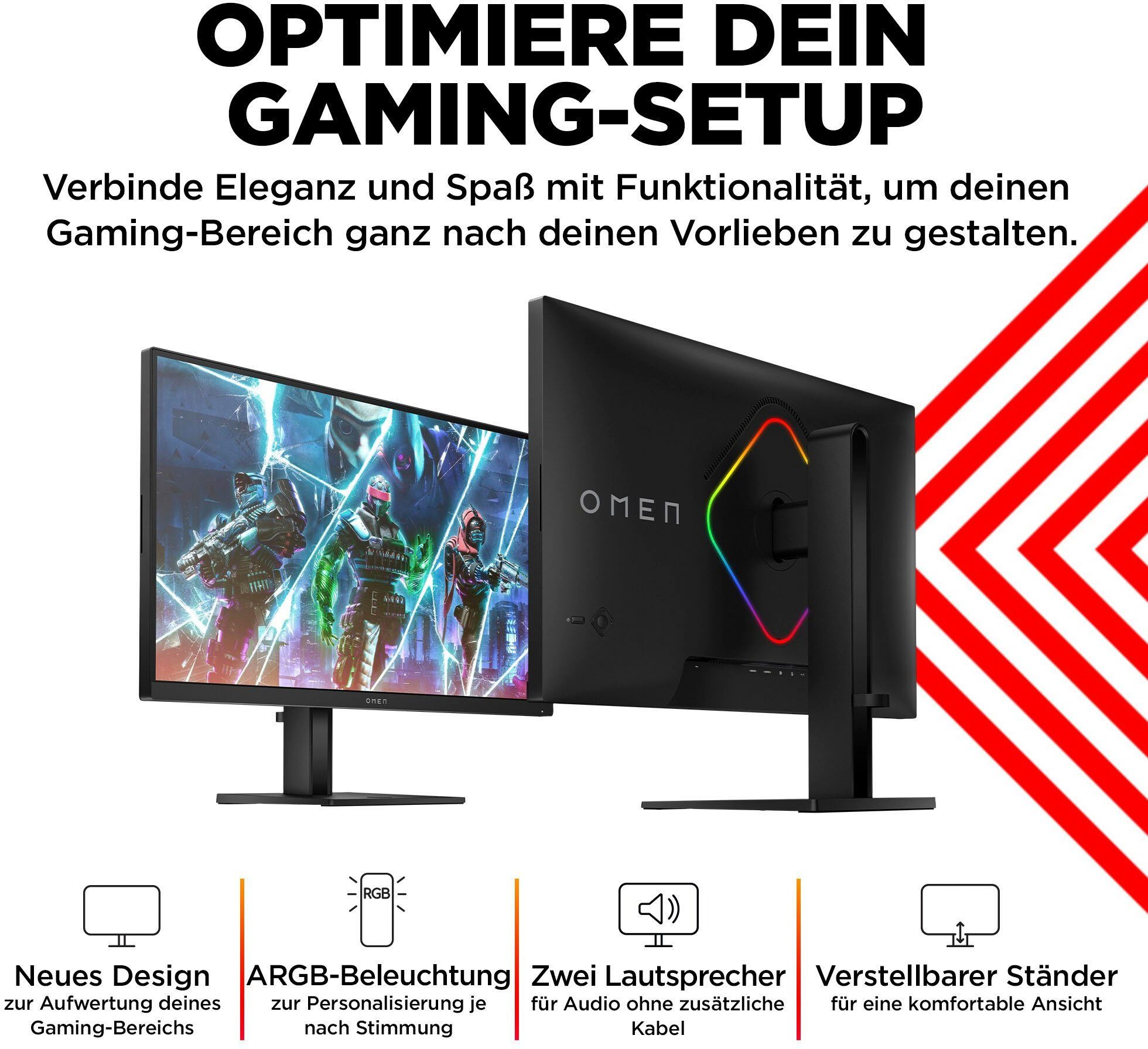 HP OMEN 27qs (HSD-0161-A) Gaming-Monitor (69 cm/27 
