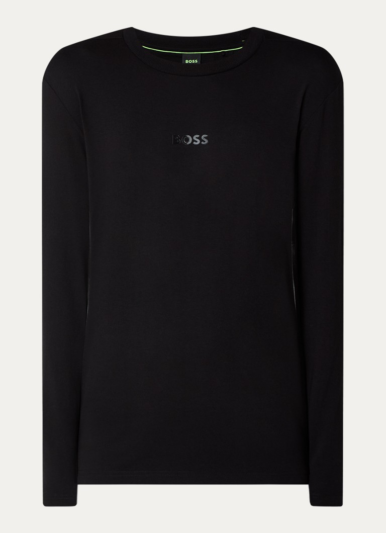 Długie rękawy z logo HUGO BOSS i lustrem na języku