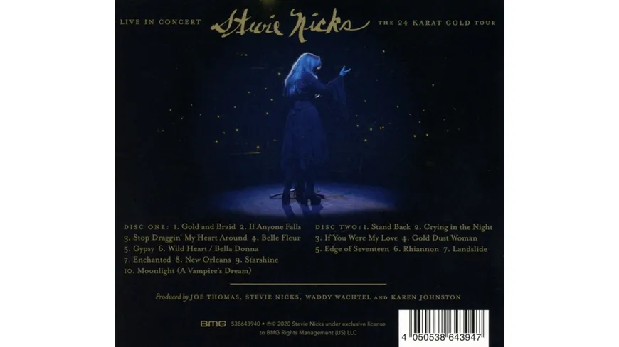 Live In Concert The 24 Karat Gold Tour Digipak