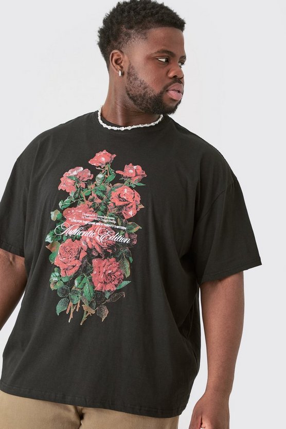 Plus florales T-Shirt