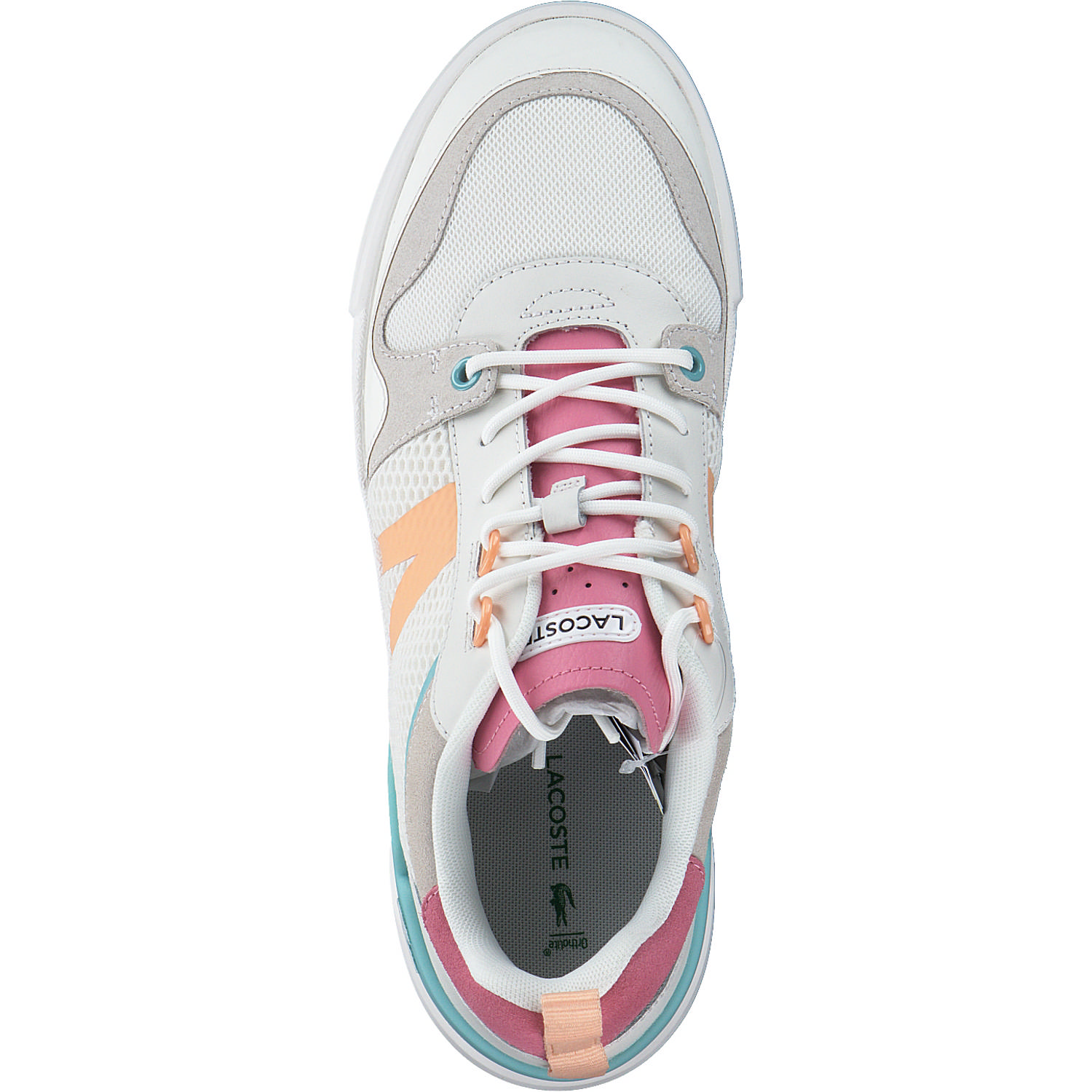 Lacoste L002 45CFA0010, Schnürschuhe, Damen, white/pink