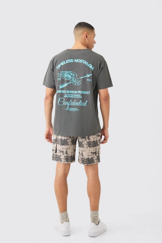 Oversize T-Shirt mit Timeless Nostalgia-Print