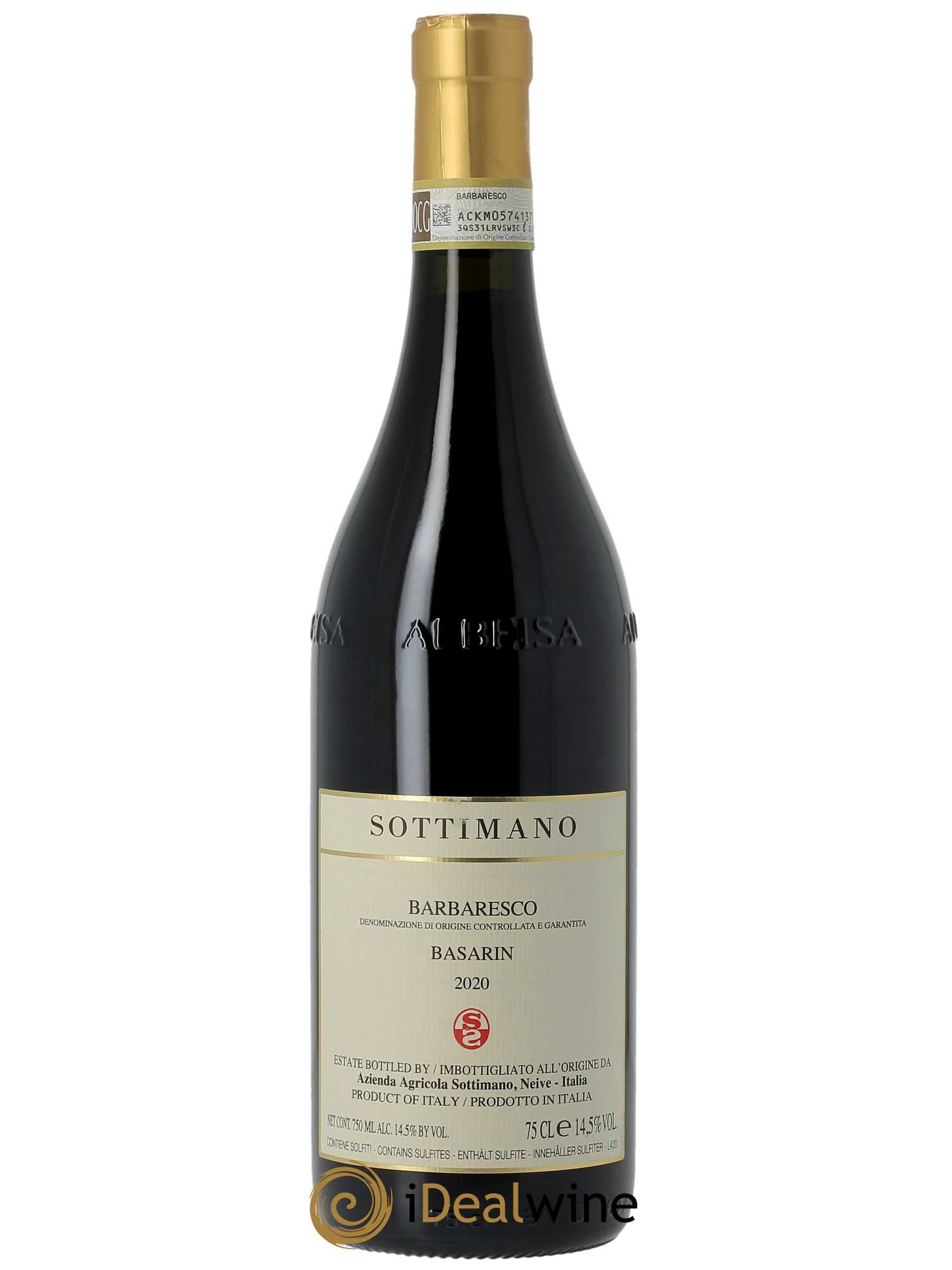 Barbaresco DOCG Basarin Sottimano  2020 - Lot de 1 Bouteille