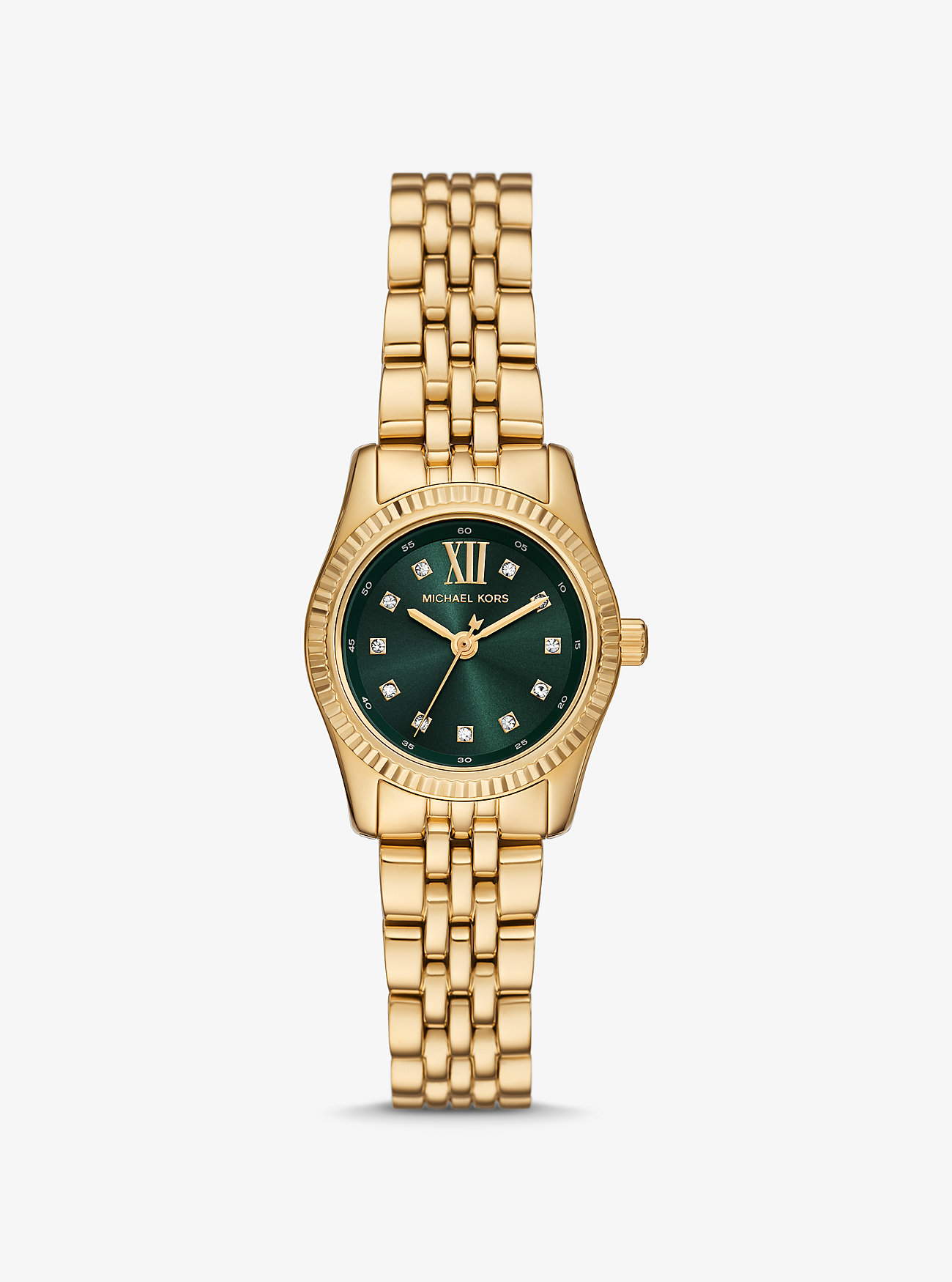Petite Lexington Pavé Gold-Tone Watch - GOLD
