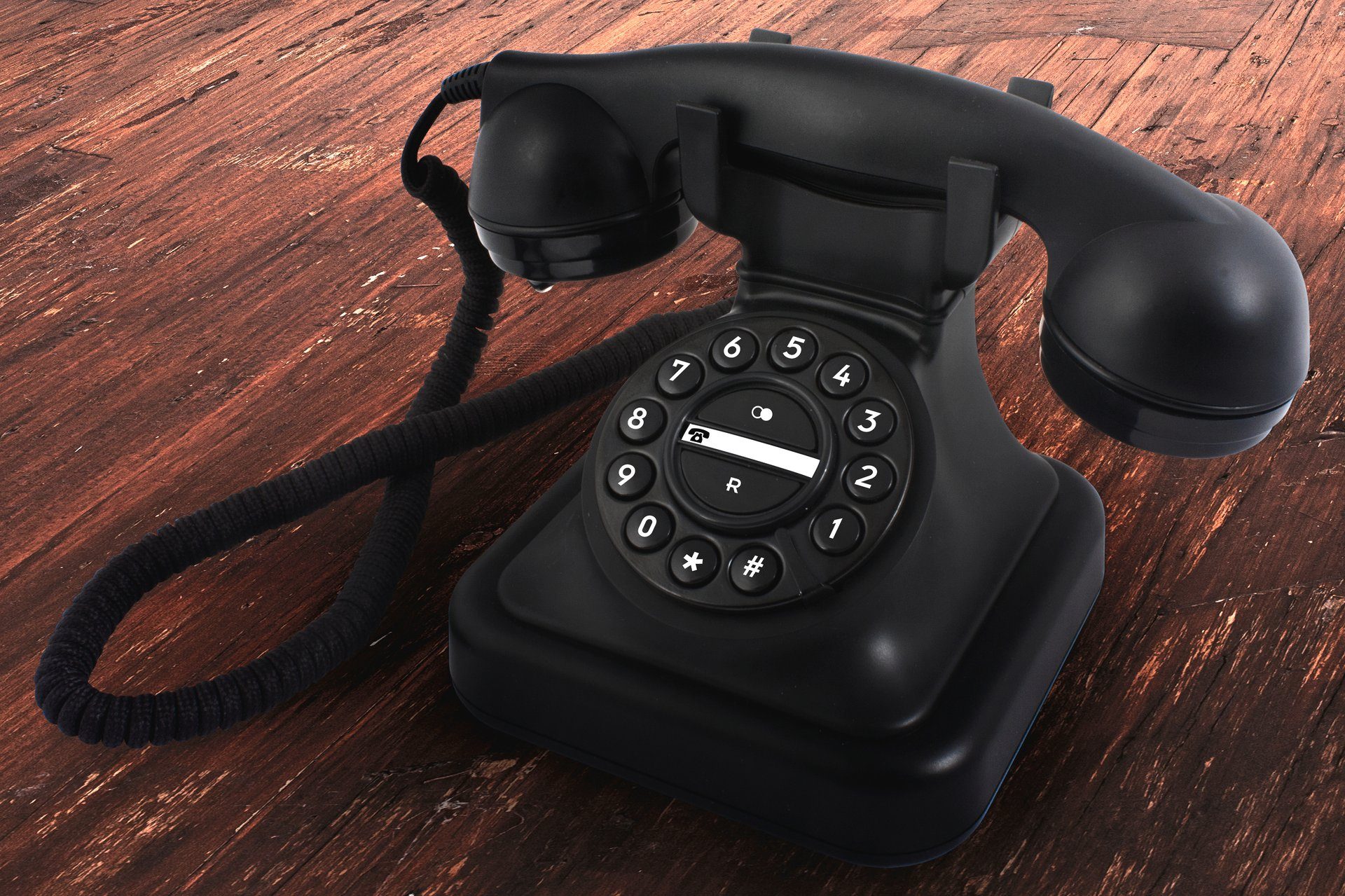 Profoon Fysic Graham - Schnurgebundenes Retro-Telefon Kabelgebundenes Telefon