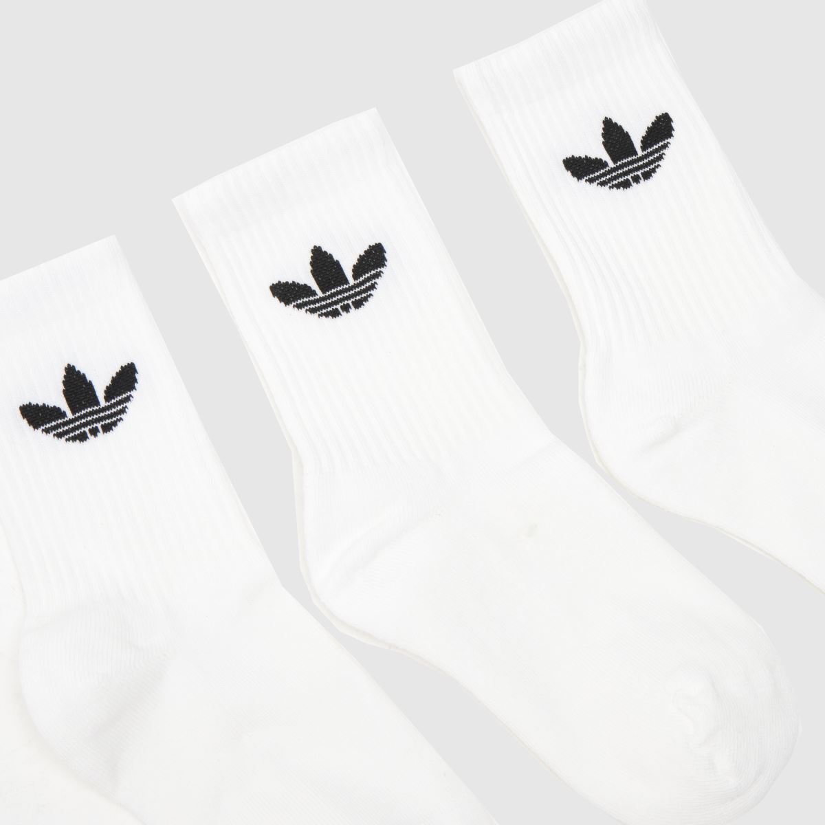 adidas fehér és fekete gyerek eredeti crew zokni 3 db-os csomag