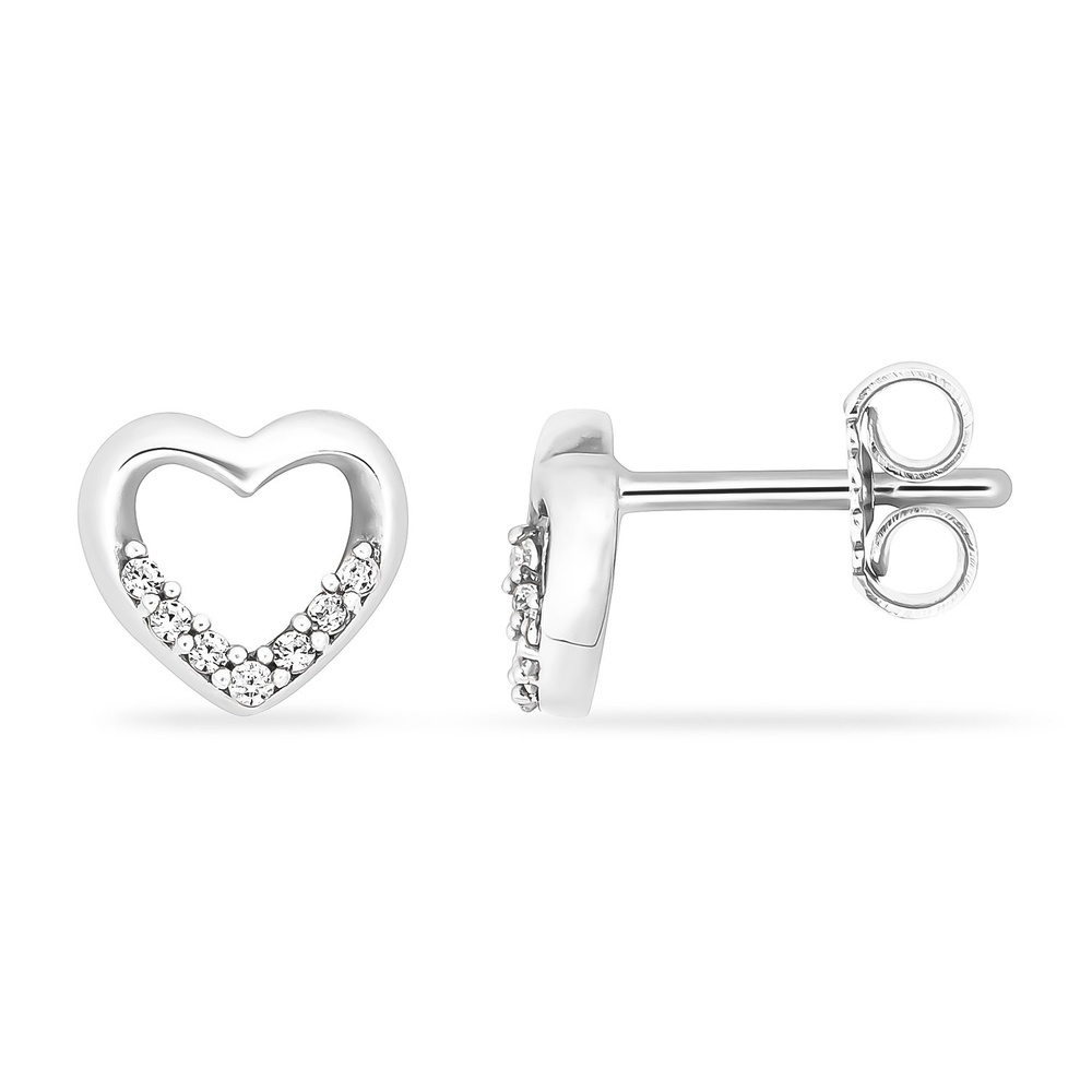 FAVS Boucles d'oreilles à fermoir à poussette 925 Argent Boucles d'oreilles
