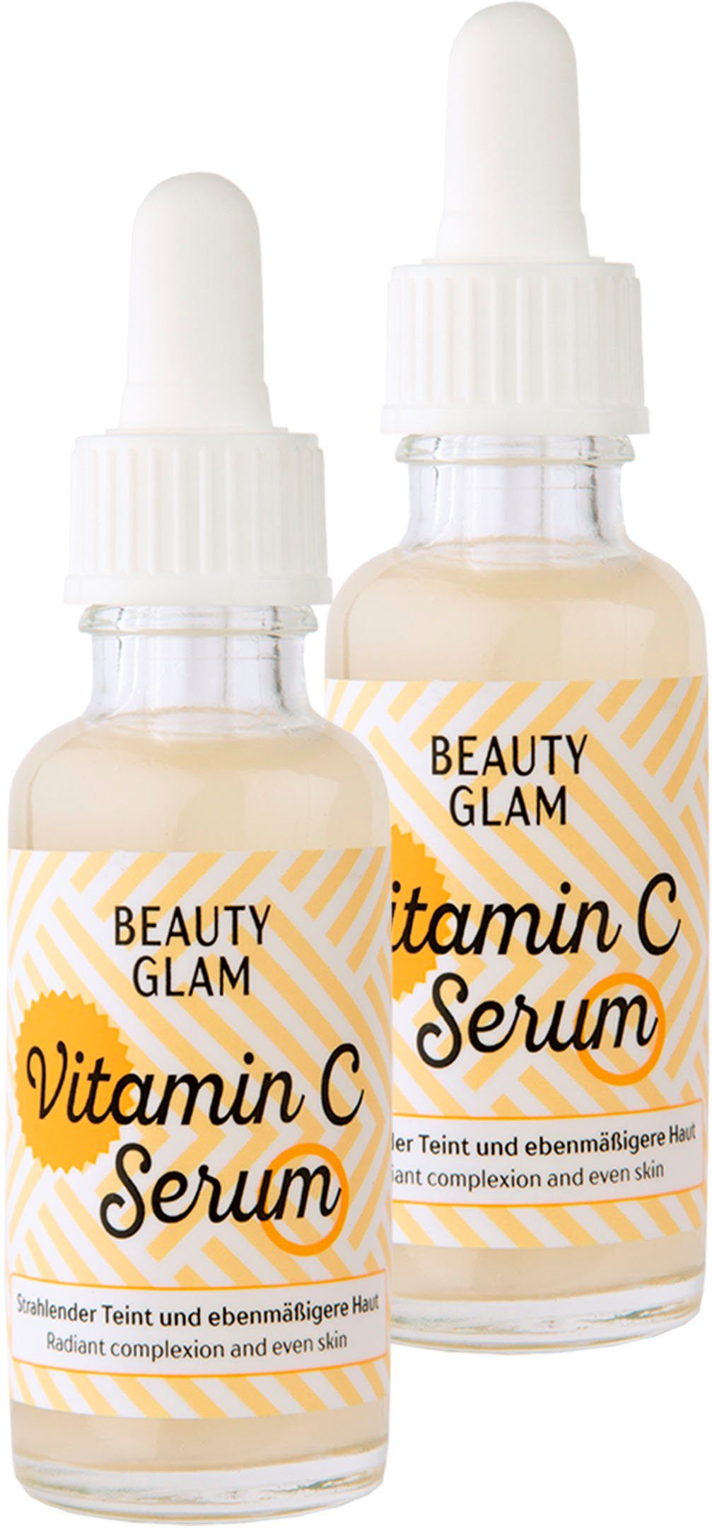 BEAUTY GLAM Gesichtspflege-Set Vitamin C Serum, 2-tlg.