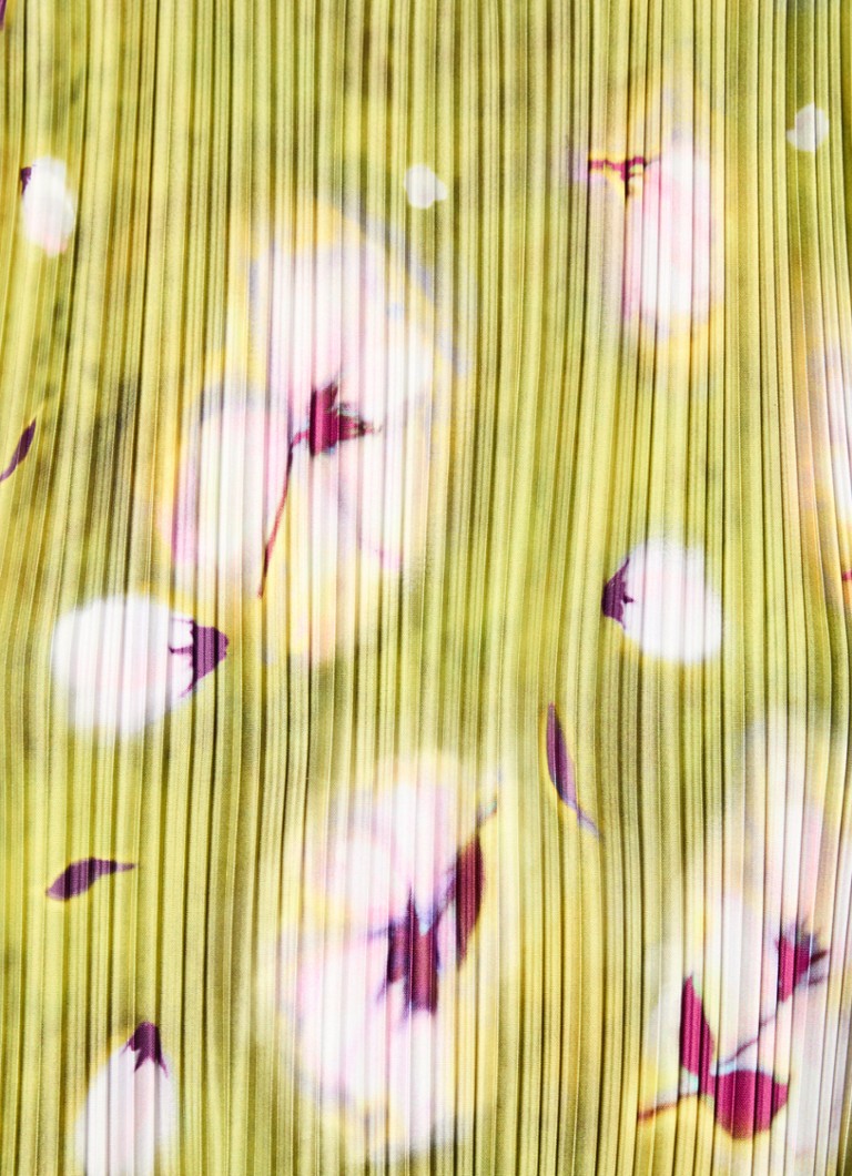 Max & Co Yarden cropped pleated halter top with floral print
