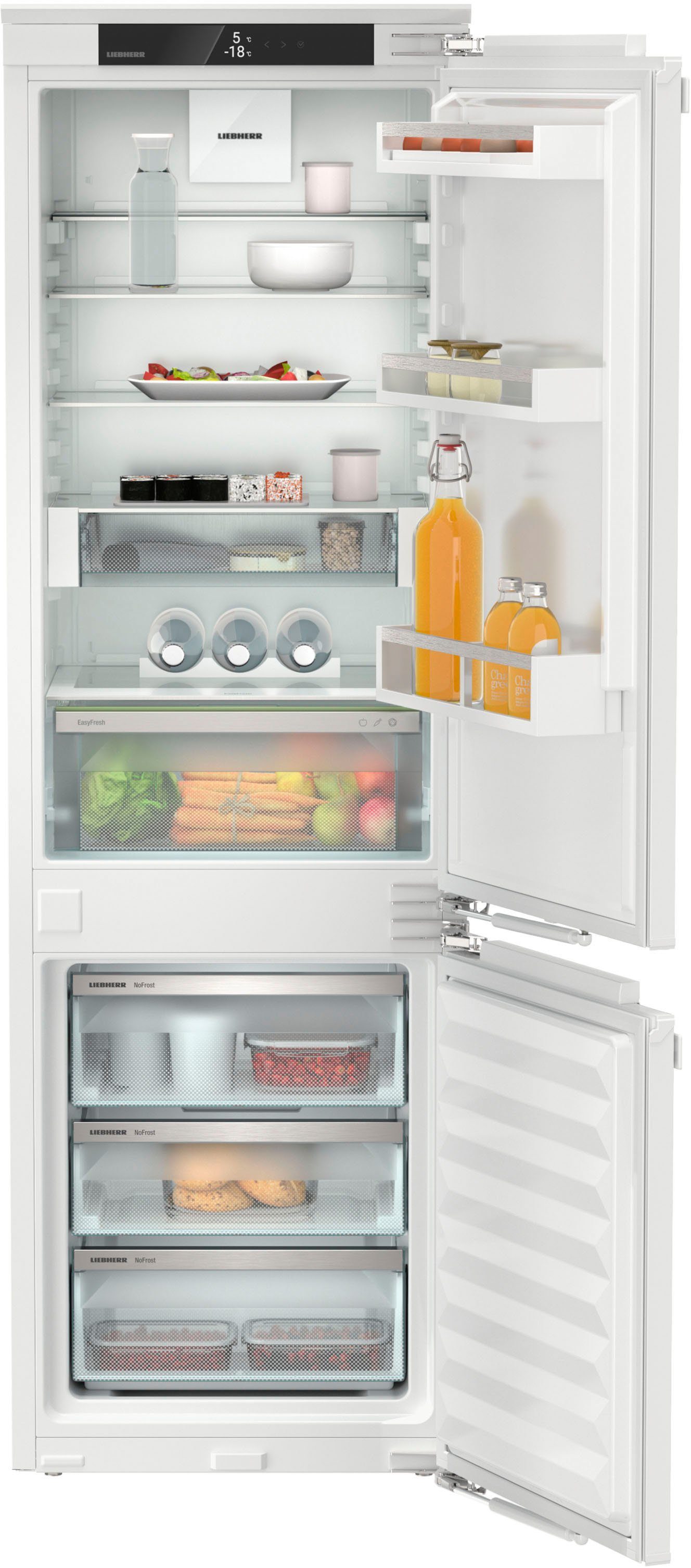 Liebherr Einbaukühlgefrierkombination ICNe 5123_999216251, 177 cm hoch, 55,9 cm breit