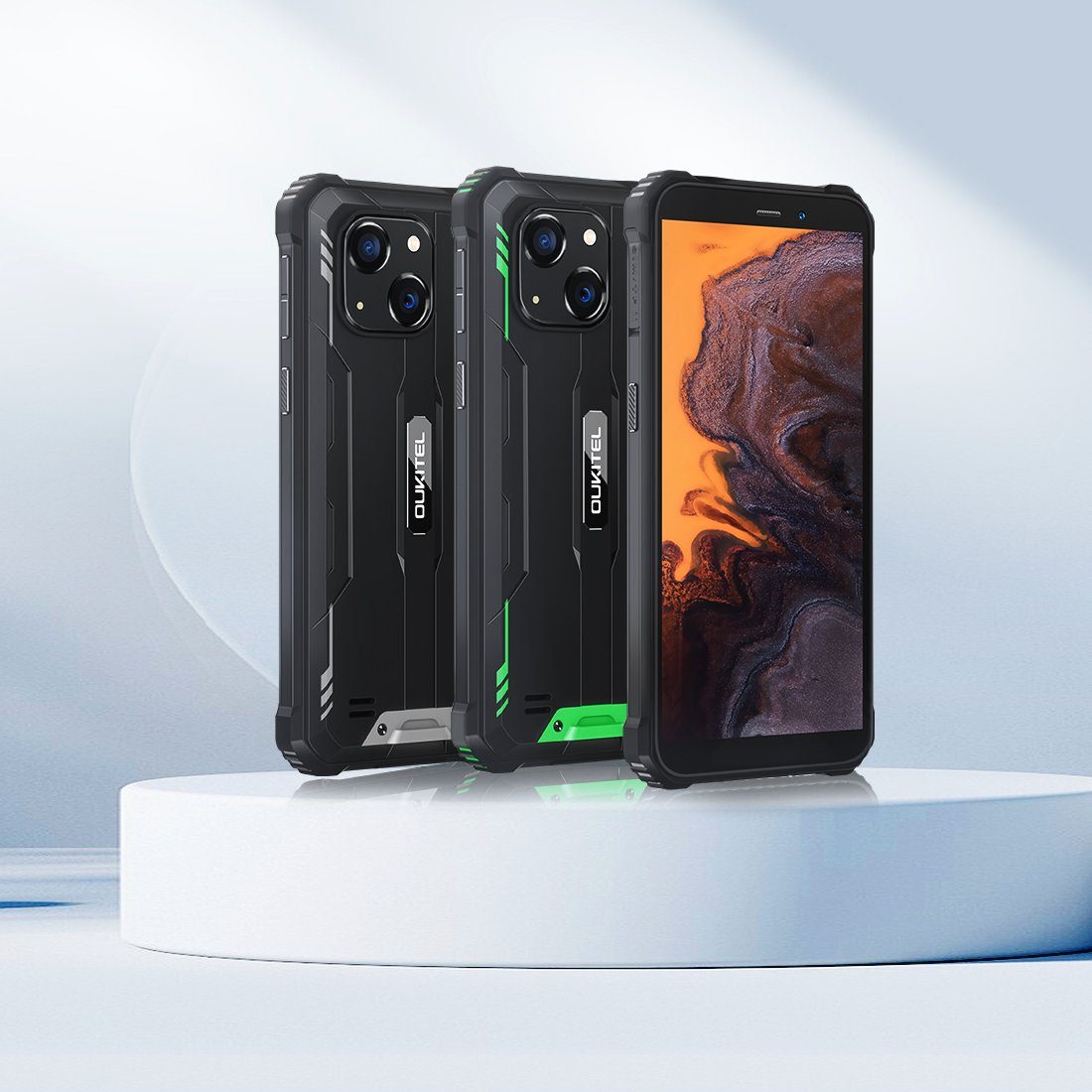 OUKITEL WP 20 pro, [Außentelefon], 6300 mAh, 4GB RAM+64GB ROM Smartphone (5,93 Zoll, 64 GB Speicherplatz, 20 MP MP Kamera, wasserdicht, staubdicht, sturzsicher, 20MP Samsung Hauptkamera)
