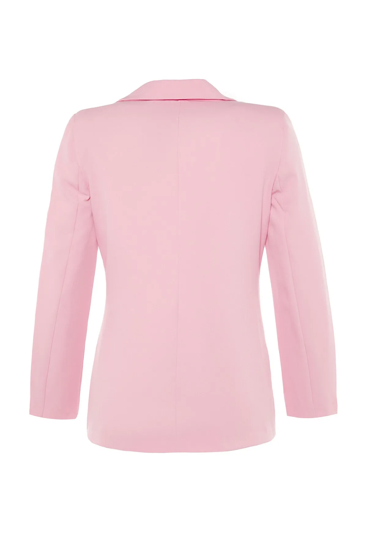 Trendyol Collection  Lilafarbene, gefütterte, gewebte Blazerjacke TWOSS21CE0137