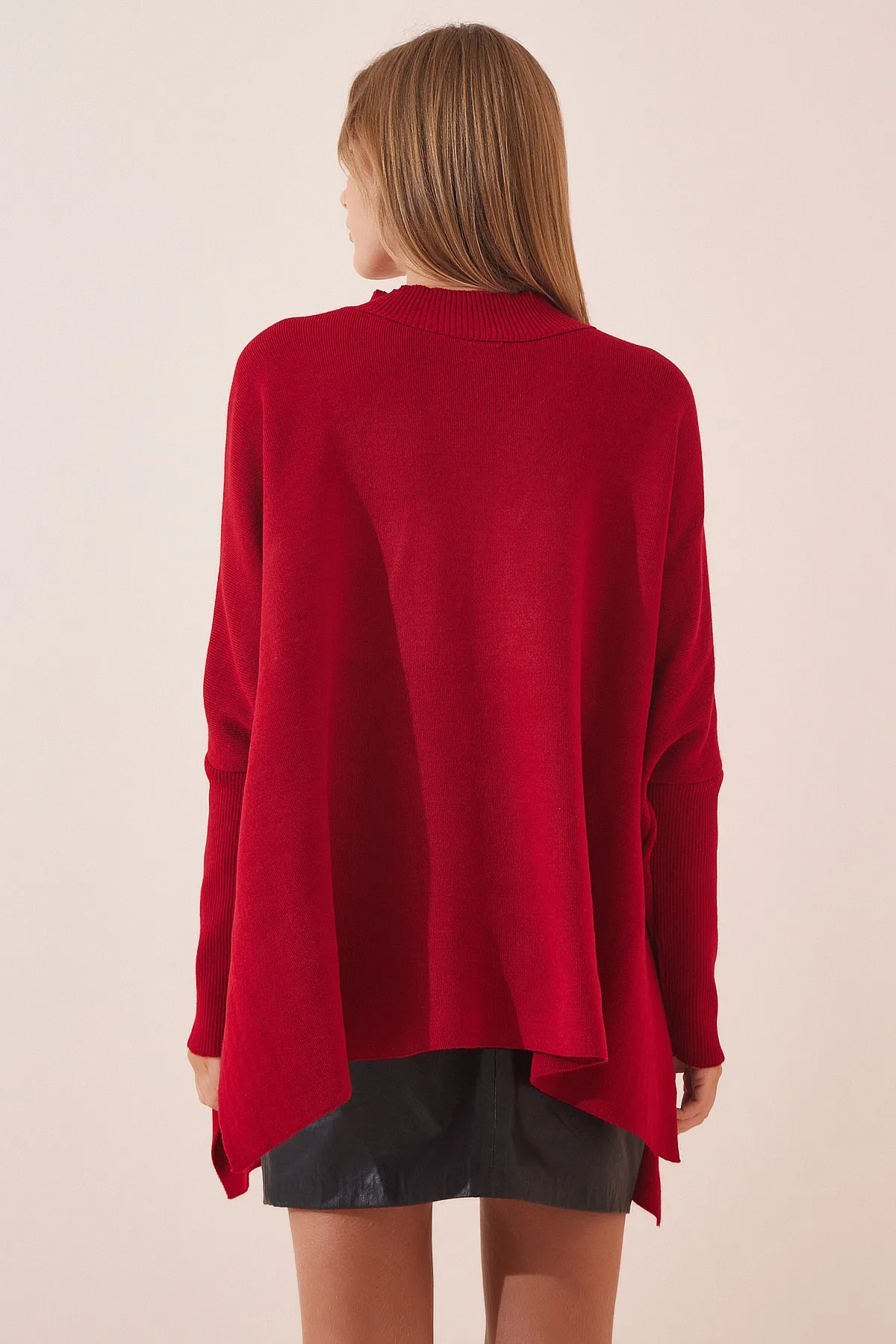 Happiness İstanbul  Pullover - Rot - Oversized