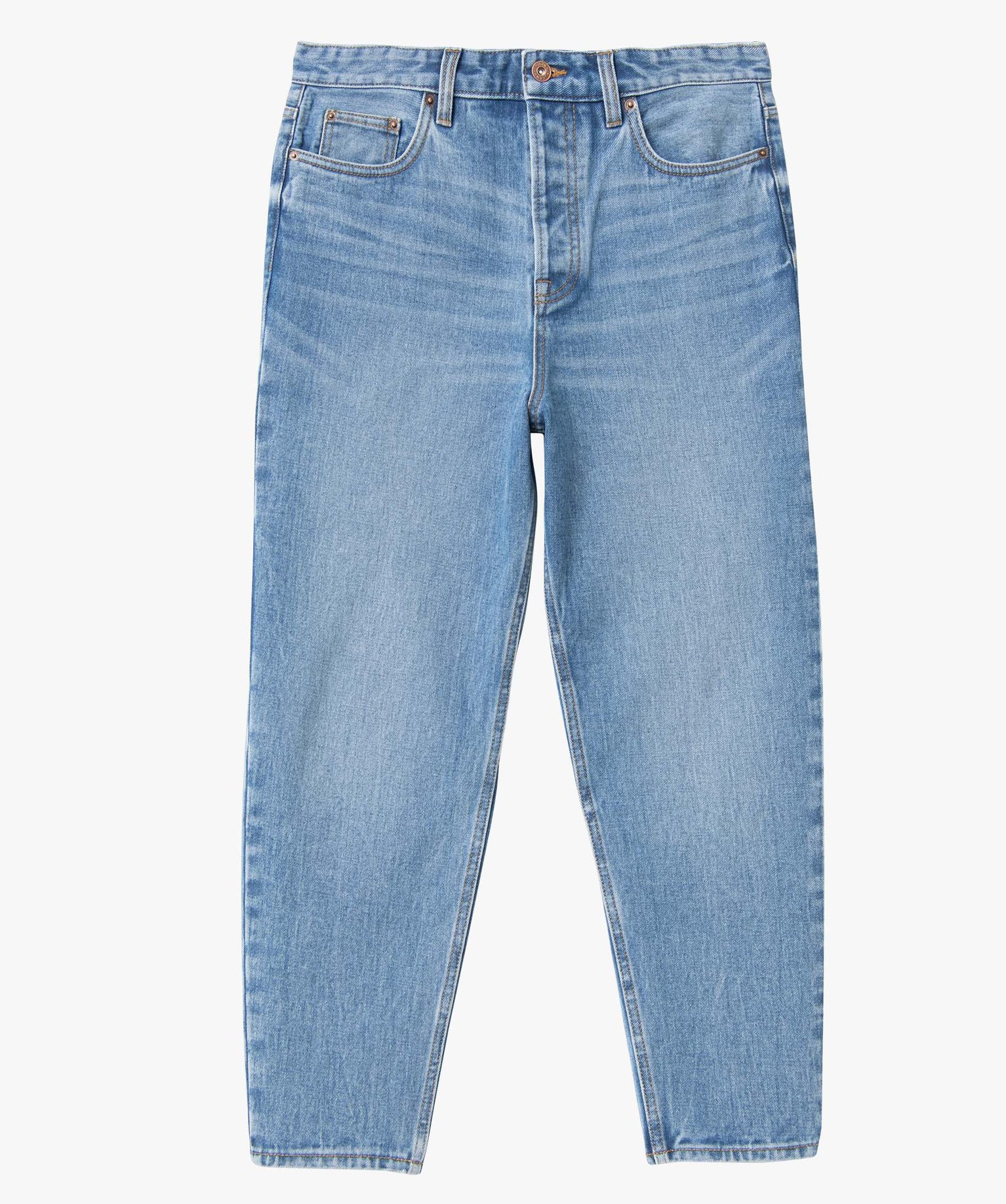 Jean homme coupe loose et délavé stone | GEMO