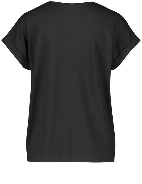 Blusenshirt mit Chiffon-Layer