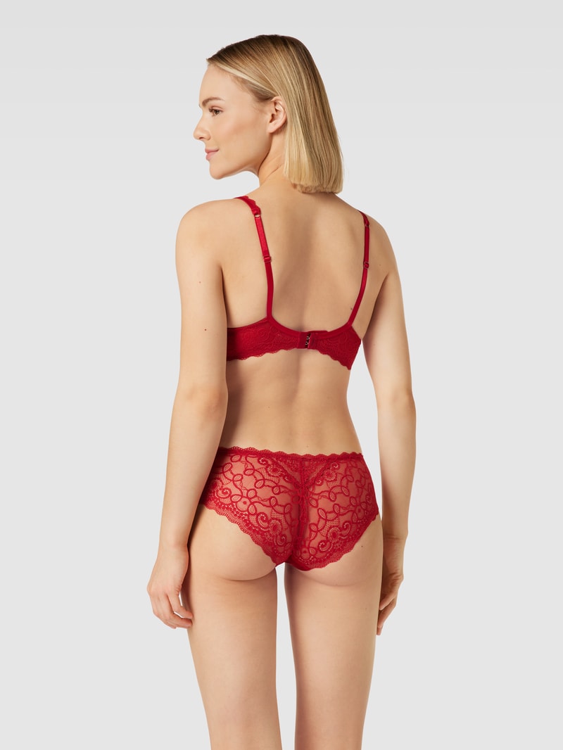 Soft-BH mit Spitzenbesatz in rot