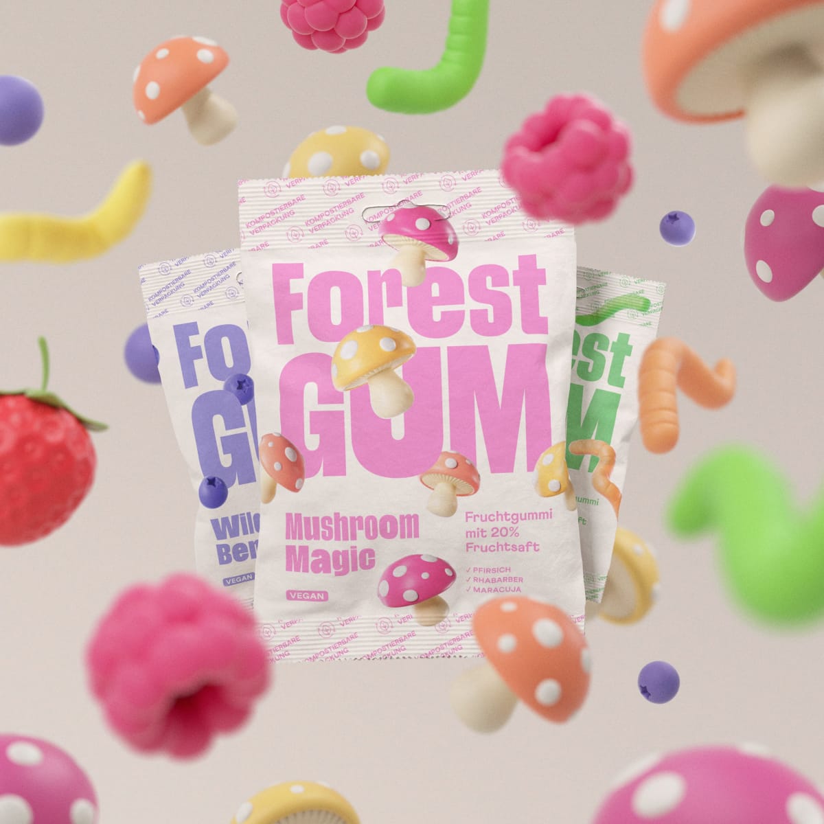 Fruchtgummi, Mushroom Magic, 100 g