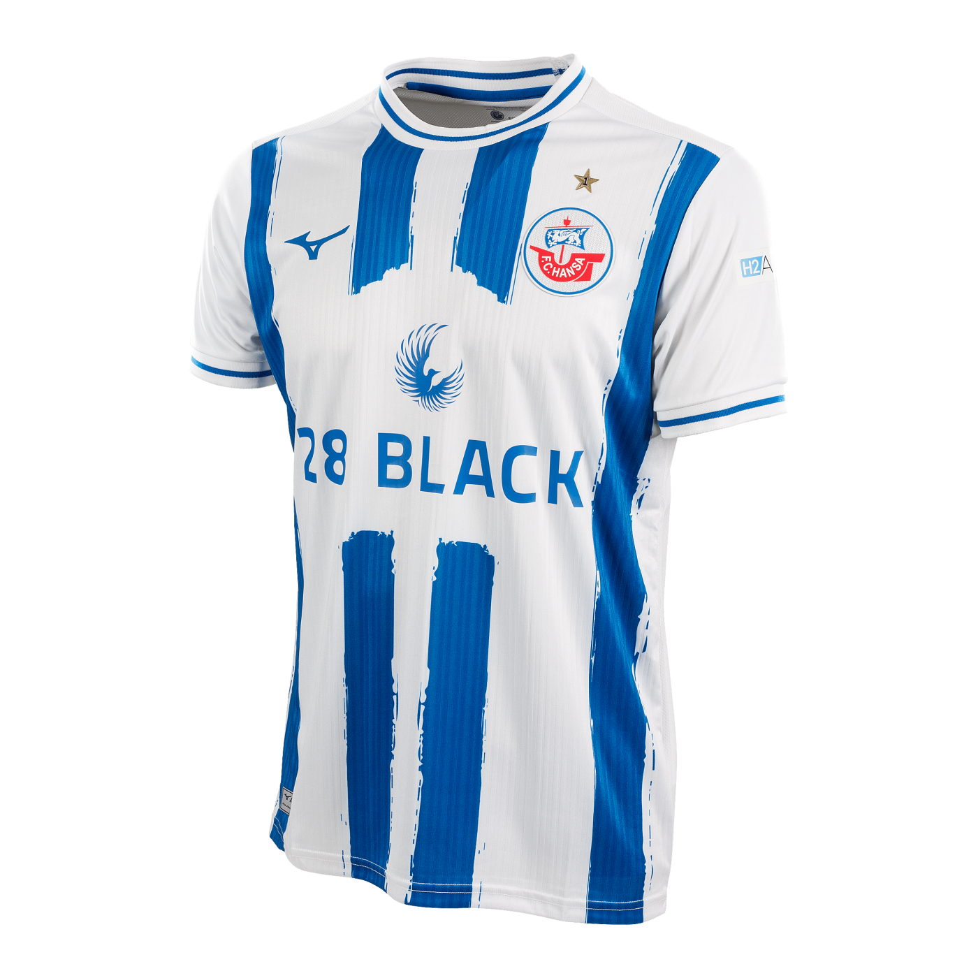 Mizuno Hansa Rostock Trikot Away 2024/2025 Kids Weiss F01