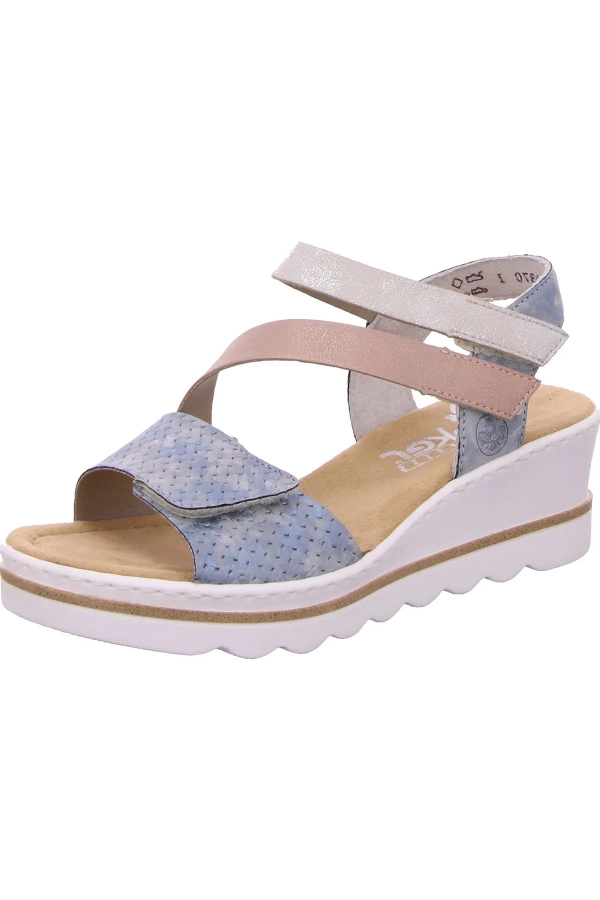 Rieker  Sandalette - Mehrfarbig - Flacher Absatz