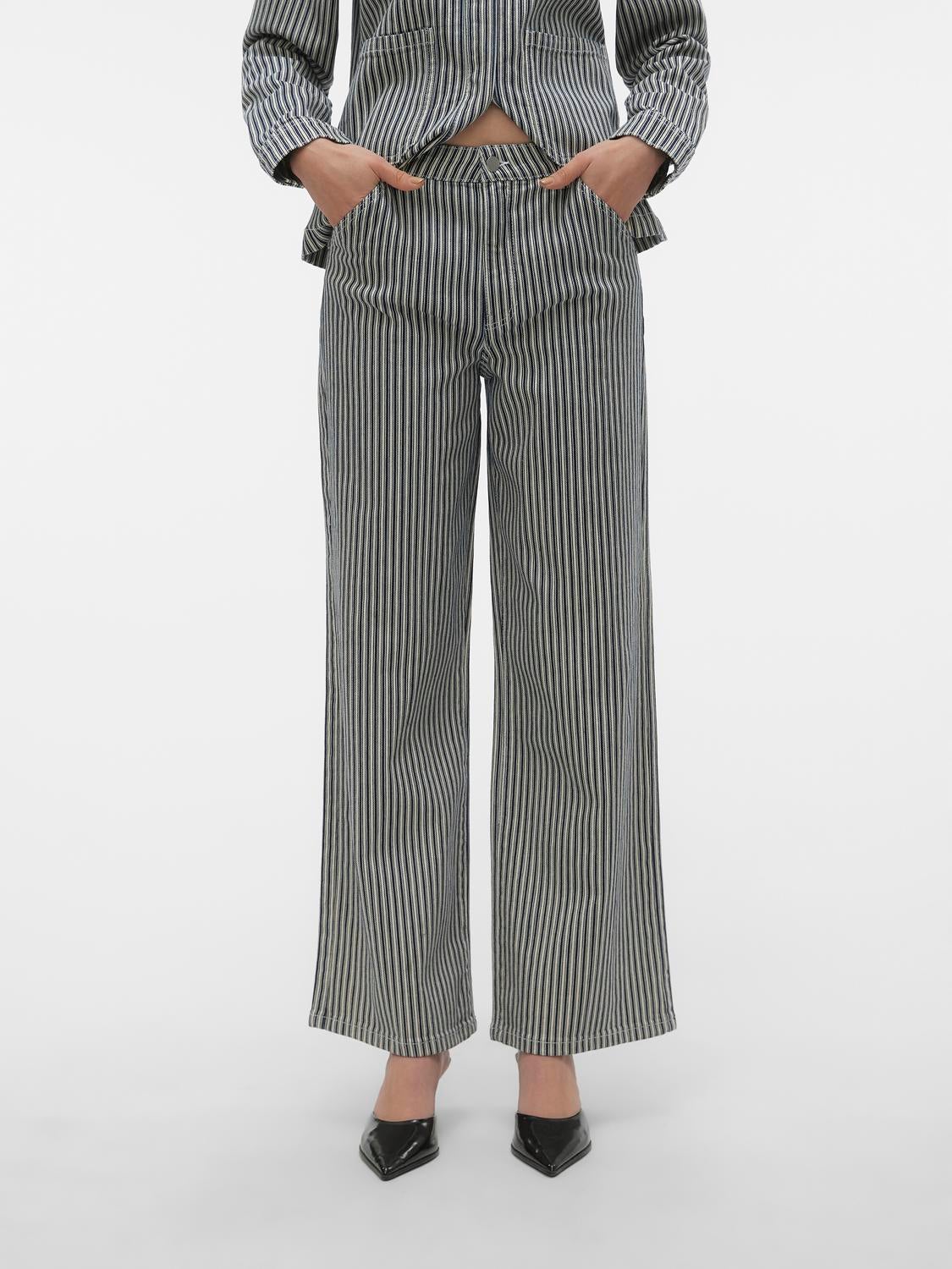 VMKATHY Hohe Taille Weit geschnitten Jeans