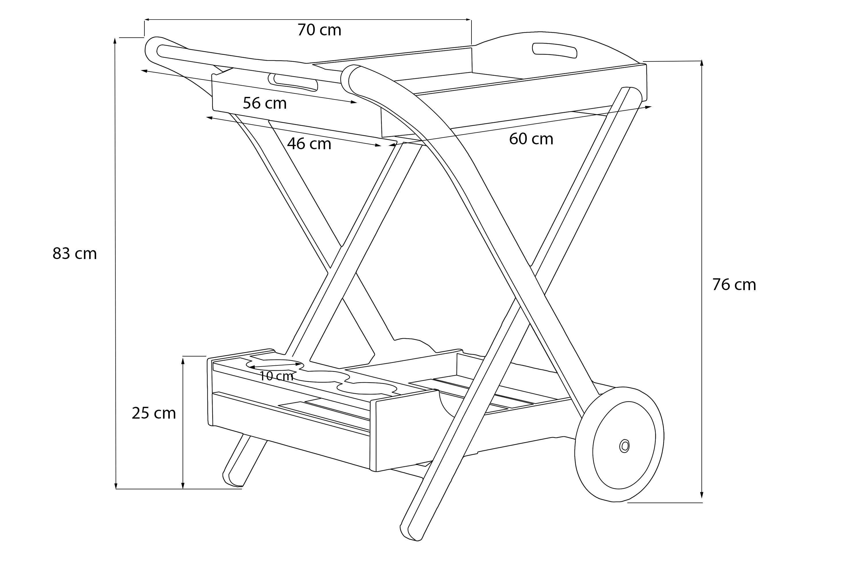 Konsimo Gartenbar-Set ARVICOLA, (Bar)