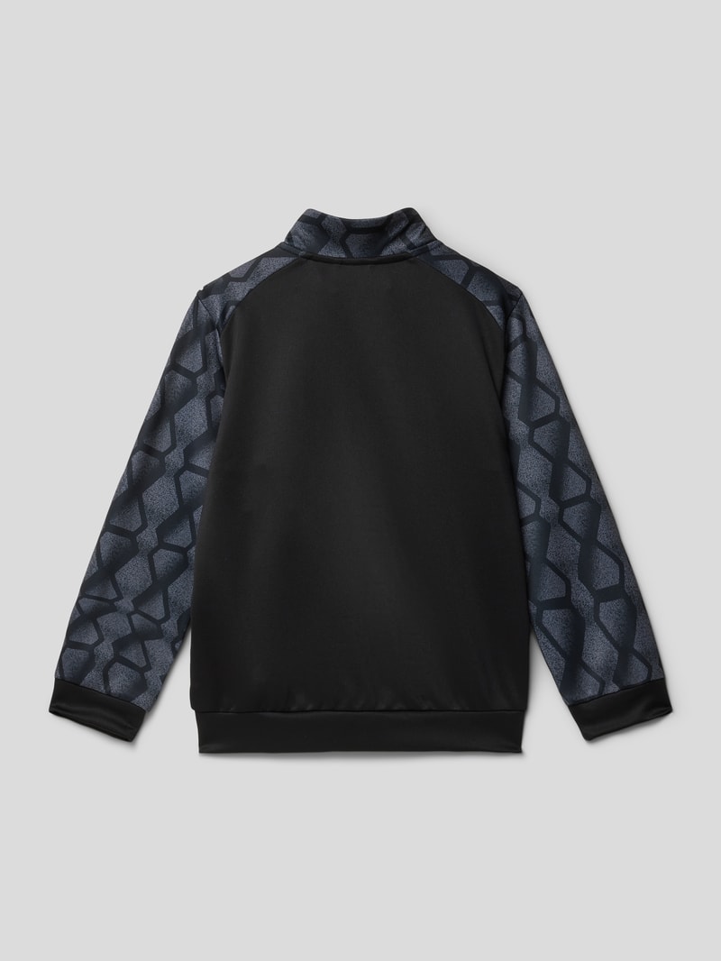 Sweatjacke mit grafischem Muster in schwarz