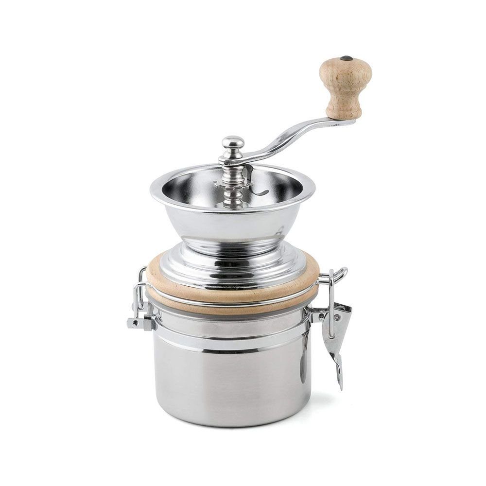Karl Weis Kaffeemühle Kaffeemühle aus Edelstahl und Holz