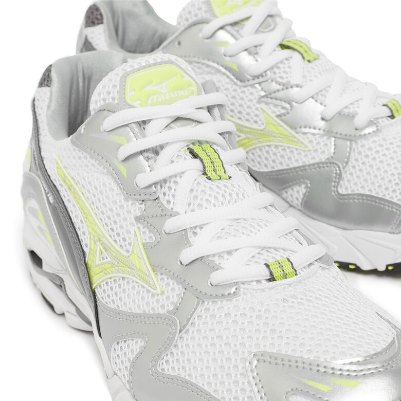 Mizuno Wave Rider 10 white/sunny lime/silver