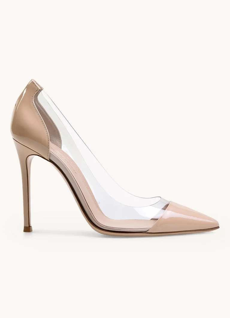 Gianvito Rossi Plexi patent leather pump