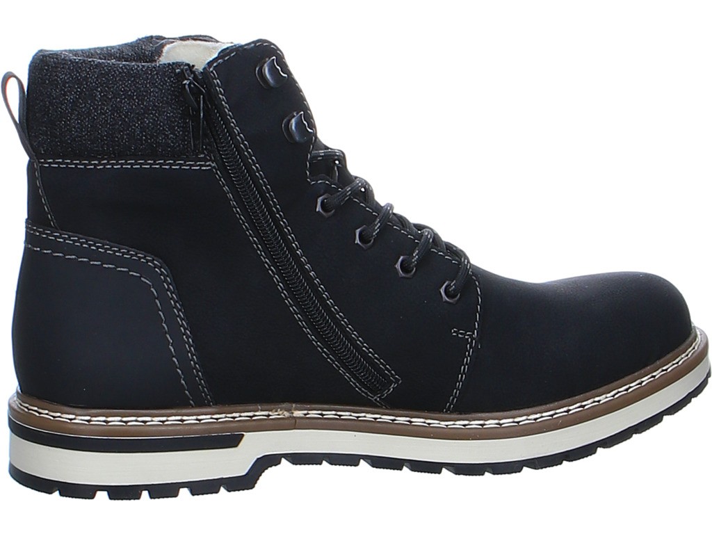 RIEKER Schnür-Stiefeletten schwarz