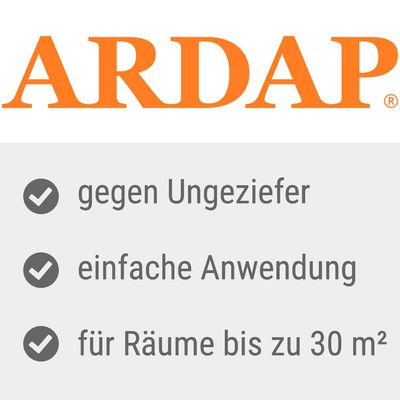 Ardap Care ARDAP Fogger Ungeziefer Vernebler 2 x 30 m²