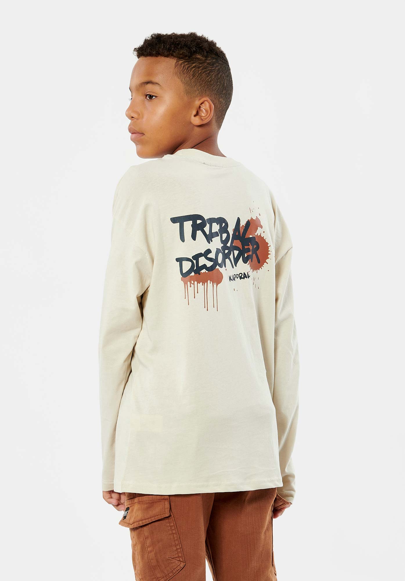 EBALI  T-shirt beige garçon 100% coton