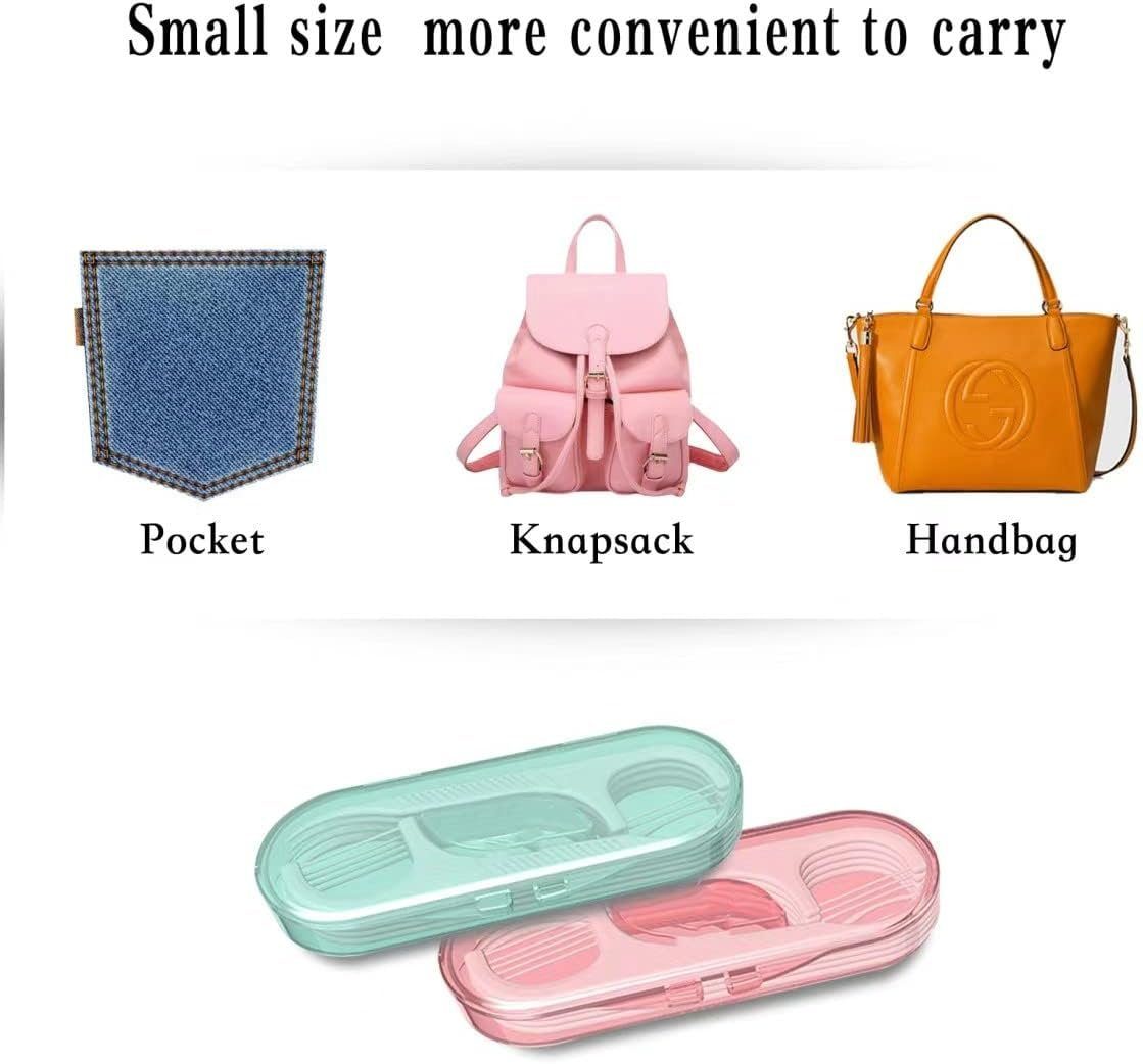 Runxizhou Zahnseide Zahnseide-Etui für Reisen, professionelle Zahnstocher, 40 Plektren, (1, 1-St)