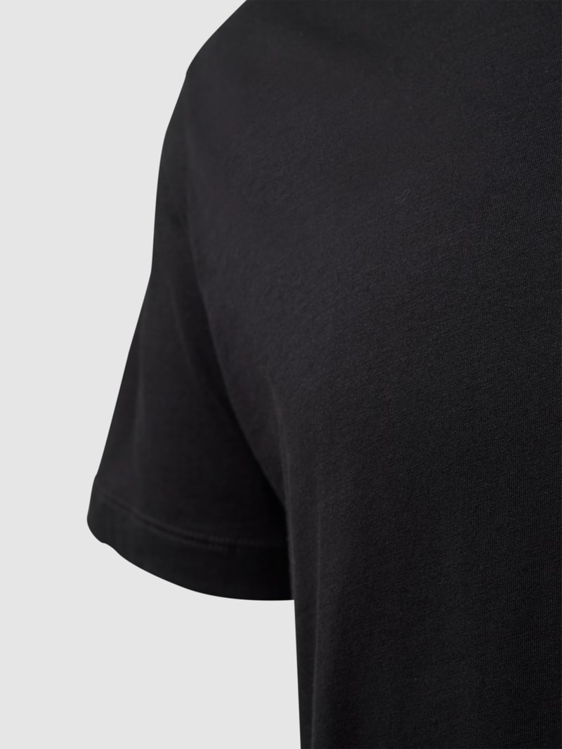 T-Shirt mit Rundhalsausschnitt im 2er-Pack in schwarz