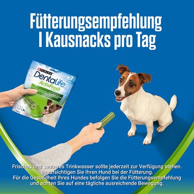 PURINA Dentalife Active Fresh Tägliche Zahnpflege-Snacks für kleine Hunde