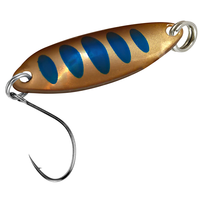 FTM Trout Spoon Tango (1,8 g, Kupfer/Blaue Punkte)