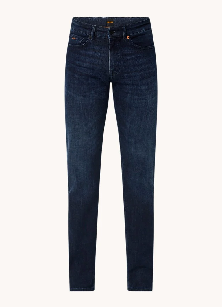 HUGO BOSS Delaware slim fit jeans with dark wash and stretch