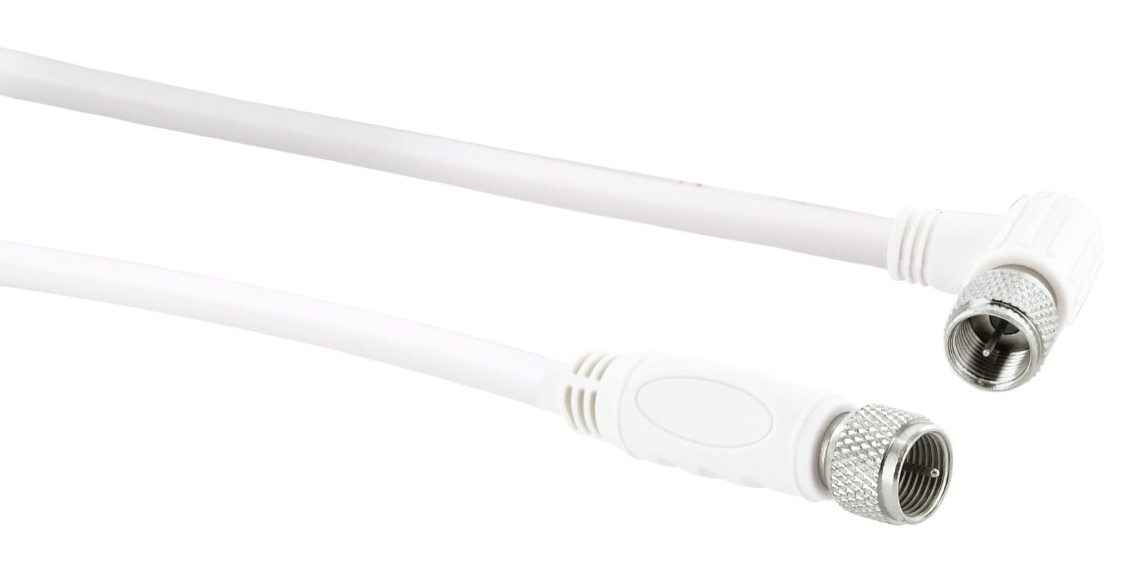 Schwaiger KVCW15 1,5 Meter transparentes abgewinkeltes Satellitenkabel
