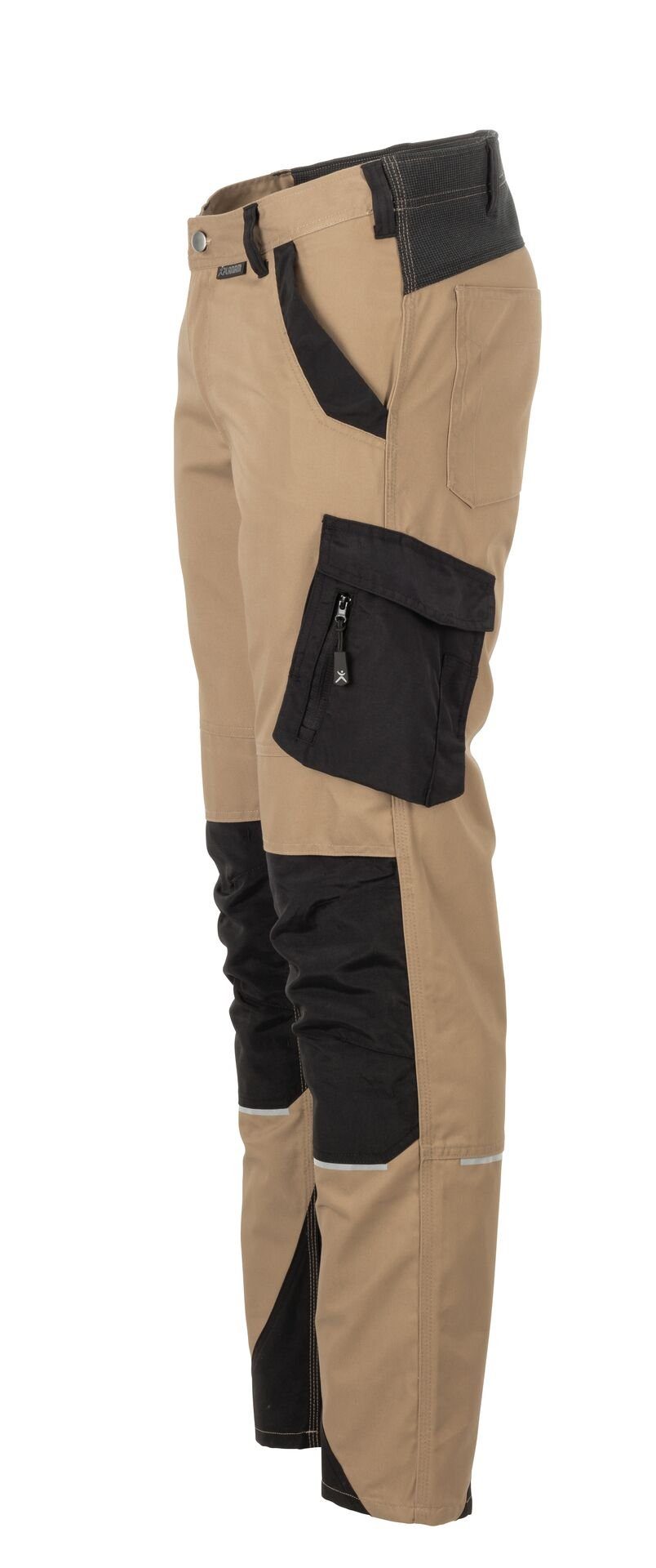 Planam Arbeitshose Herren Bundhose Norit sand/schwarz Größe 64 (1-tlg)