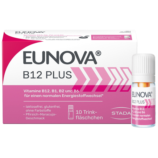 EUNOVA B12 Plus Trinkfläschchen  10X8 ml  Lösung zum Einnehmen