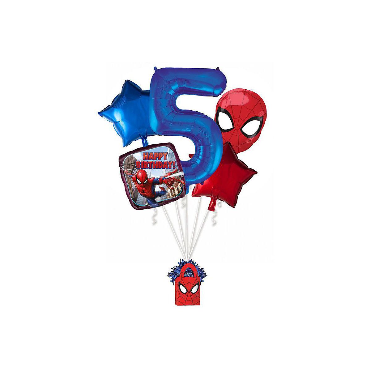 DIY 5. Geburtstag Spiderman Ballon Bouquet Set