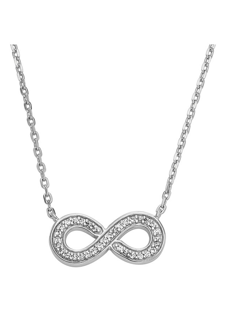 Collana Fossil in argento sterling JFS00632040