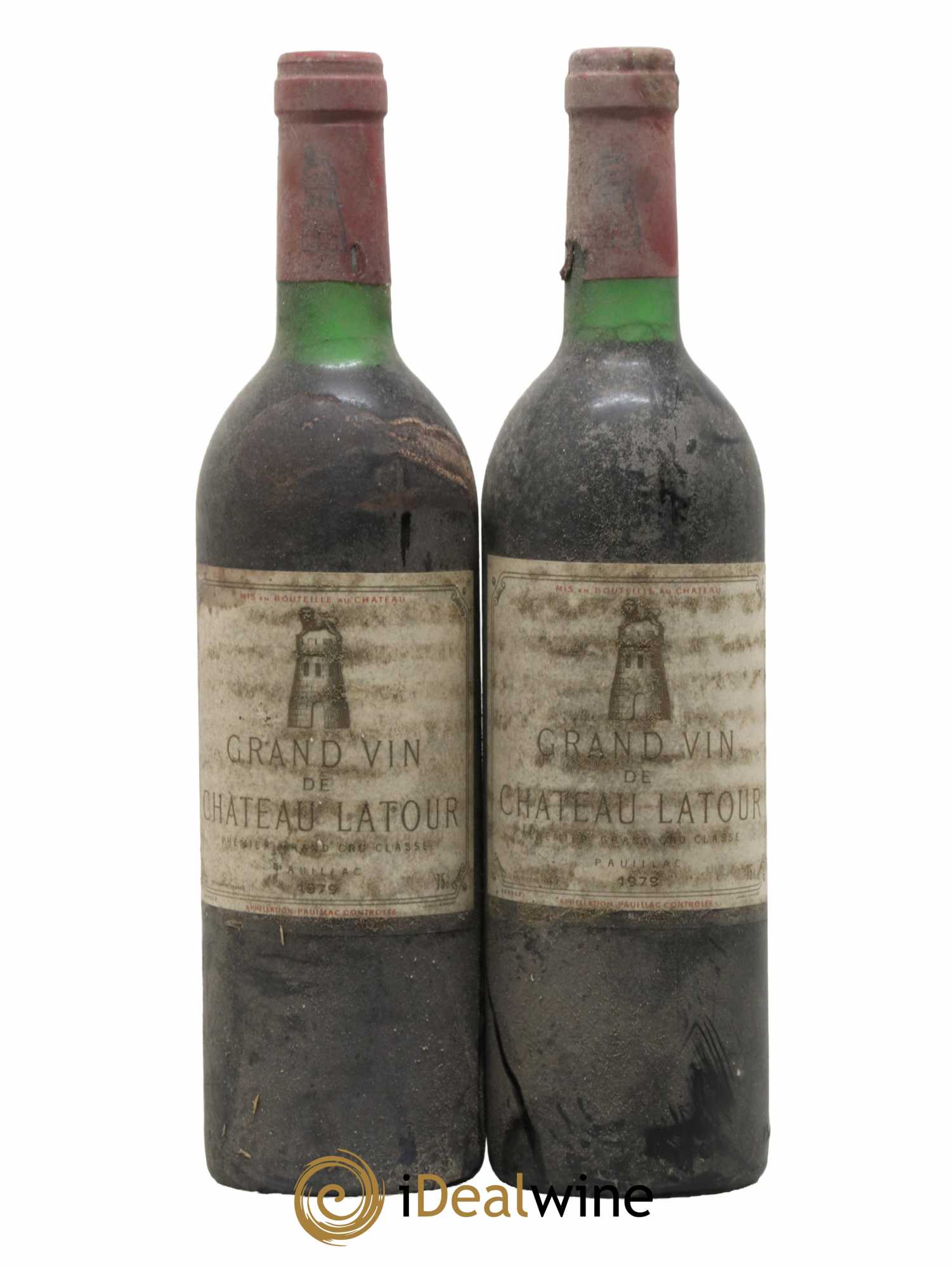 Château Latour 1er Grand Cru Classé  1979 - Lot de 2 Bouteilles