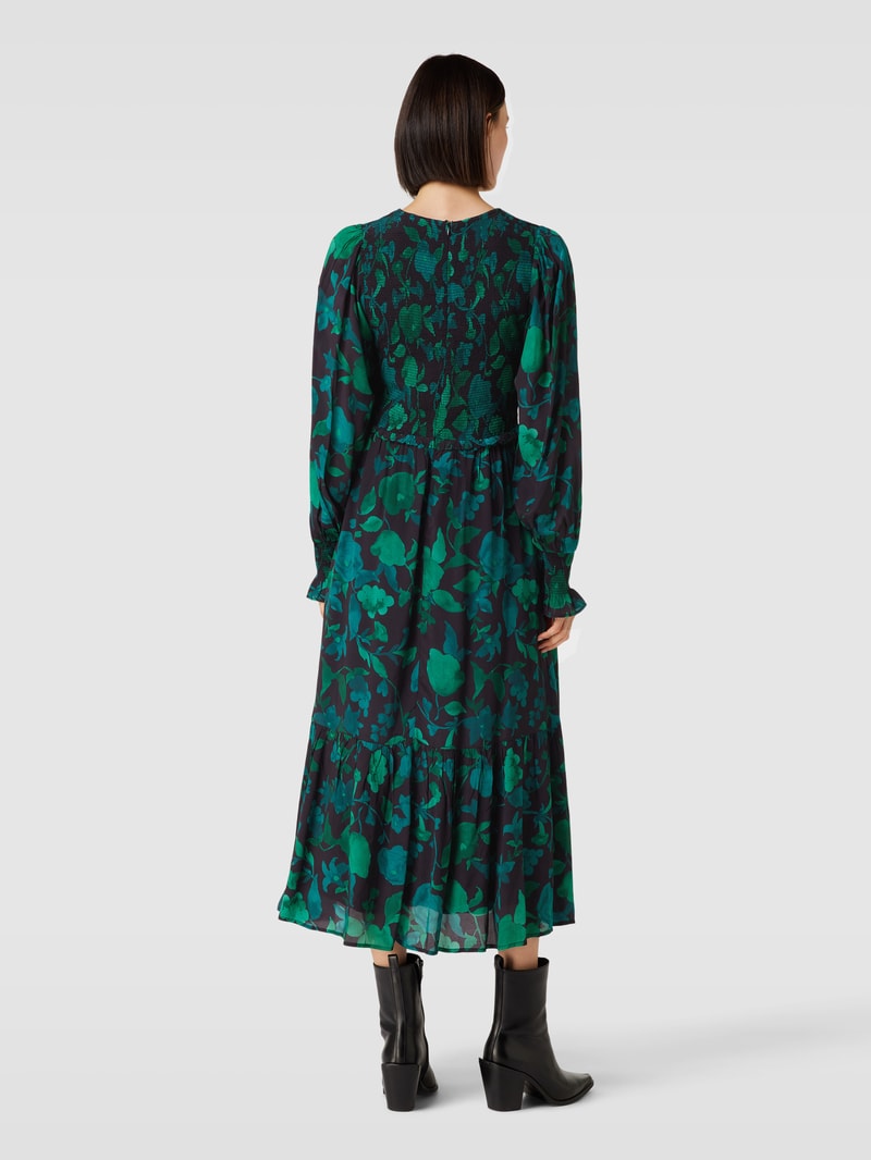 Midikleid mit floralem Muster Modell 'Caro' in grün