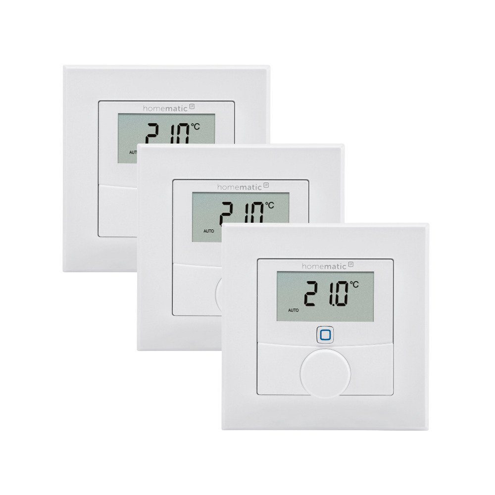 Homematic IP Wandthermostat m. Luftfeuchtigkeitssensor 3er Set Smart-Home-Steuerelement
