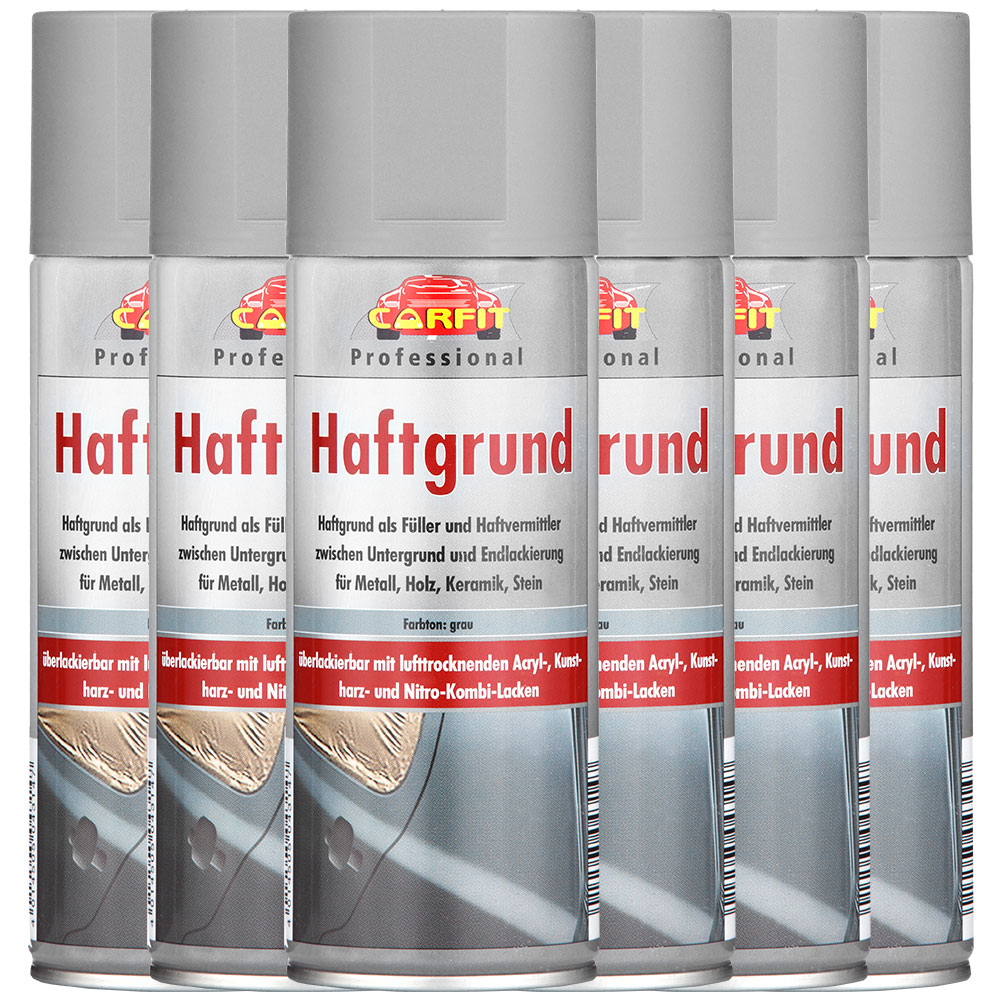 Carfit Haftgrund, Grau - 6er-Set