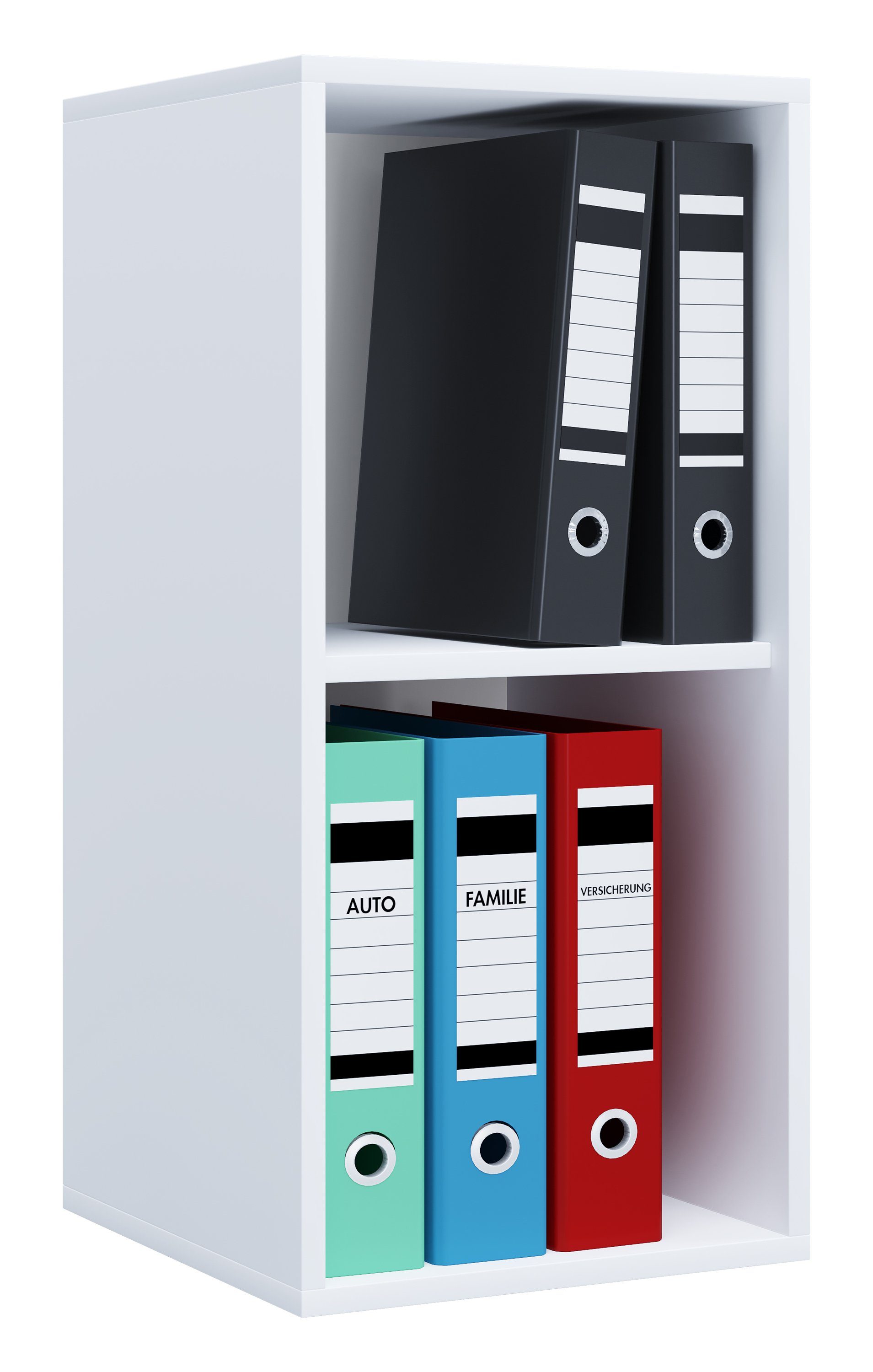 VCM Aktenregal Holz Büro Regal Bücher Ordner Aktenregal Lona l 2f, 1-tlg.