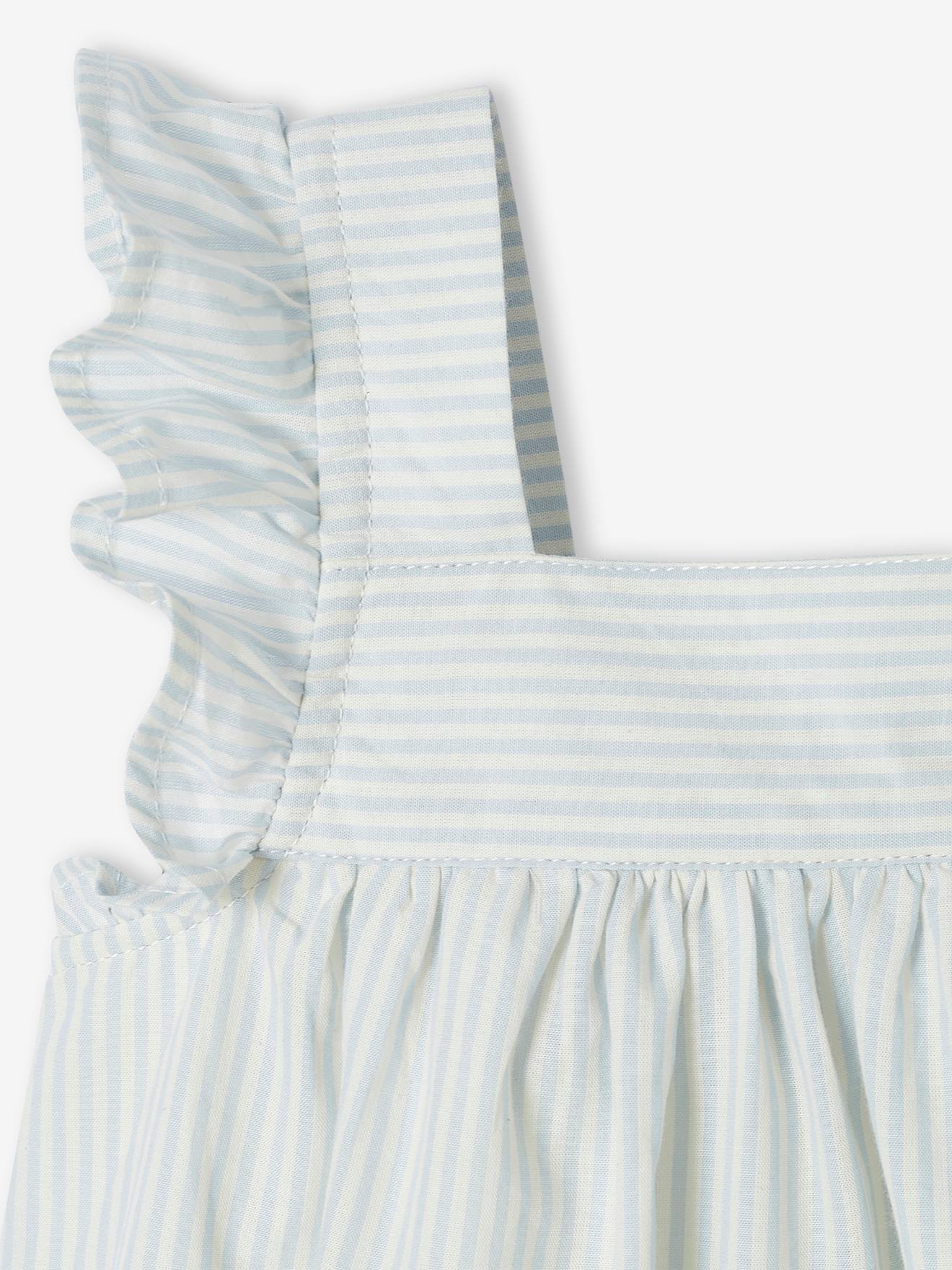 Vertbaudet Festliches Baby Kleid mit Body - hellblau