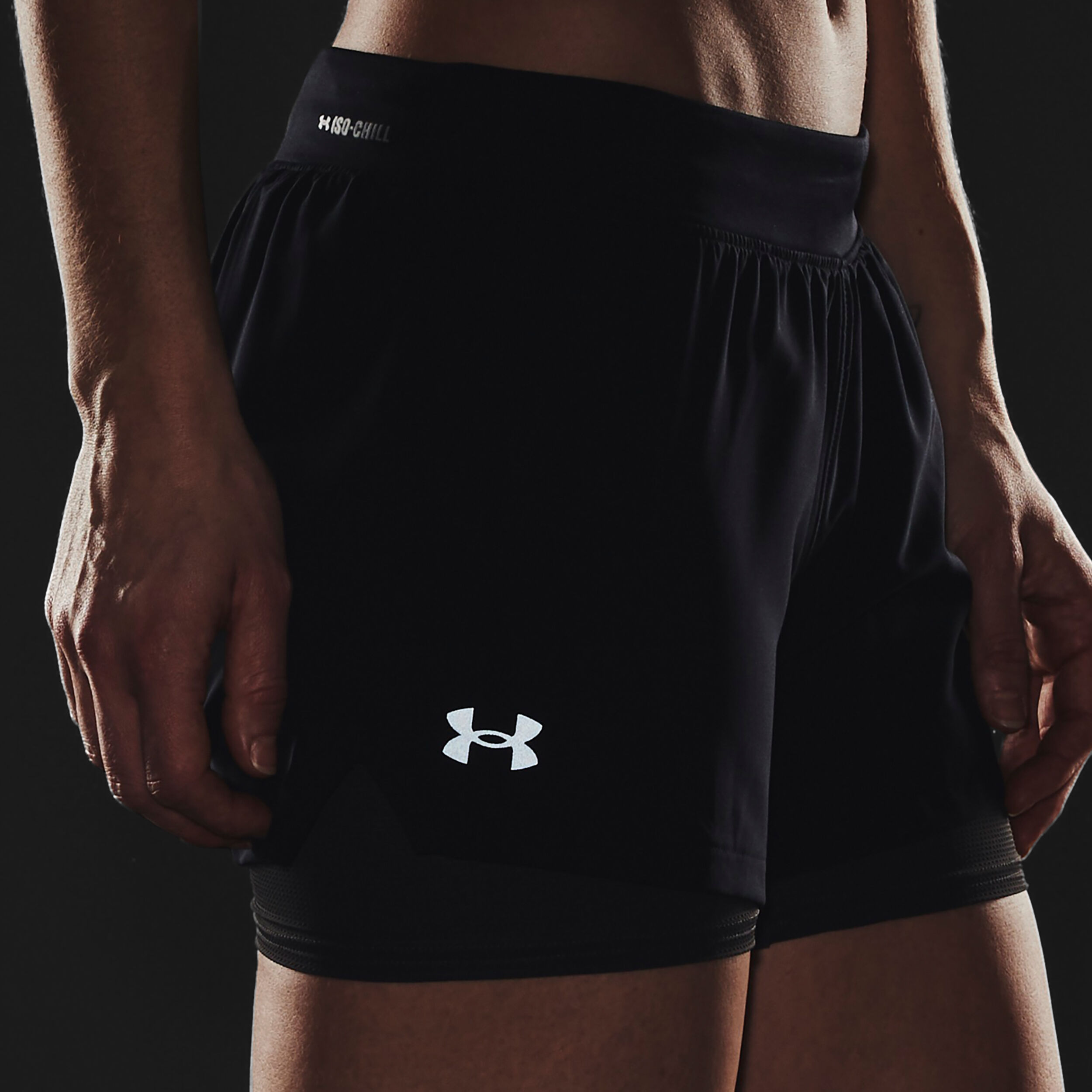 Isochill 2in1 Shorts Damen - Schwarz