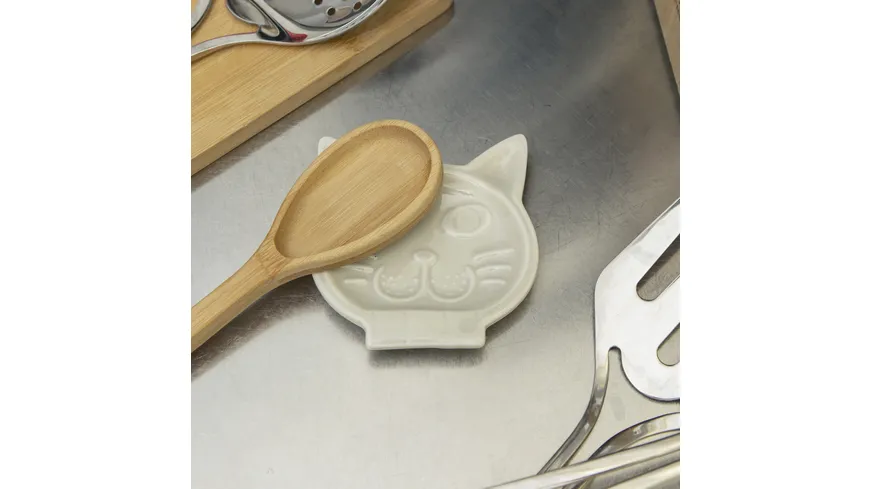 Kikkerland Löffelablage Katze